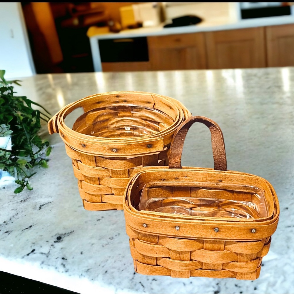 Vintage Longaberger baskets from the late 1980’s - DUO
